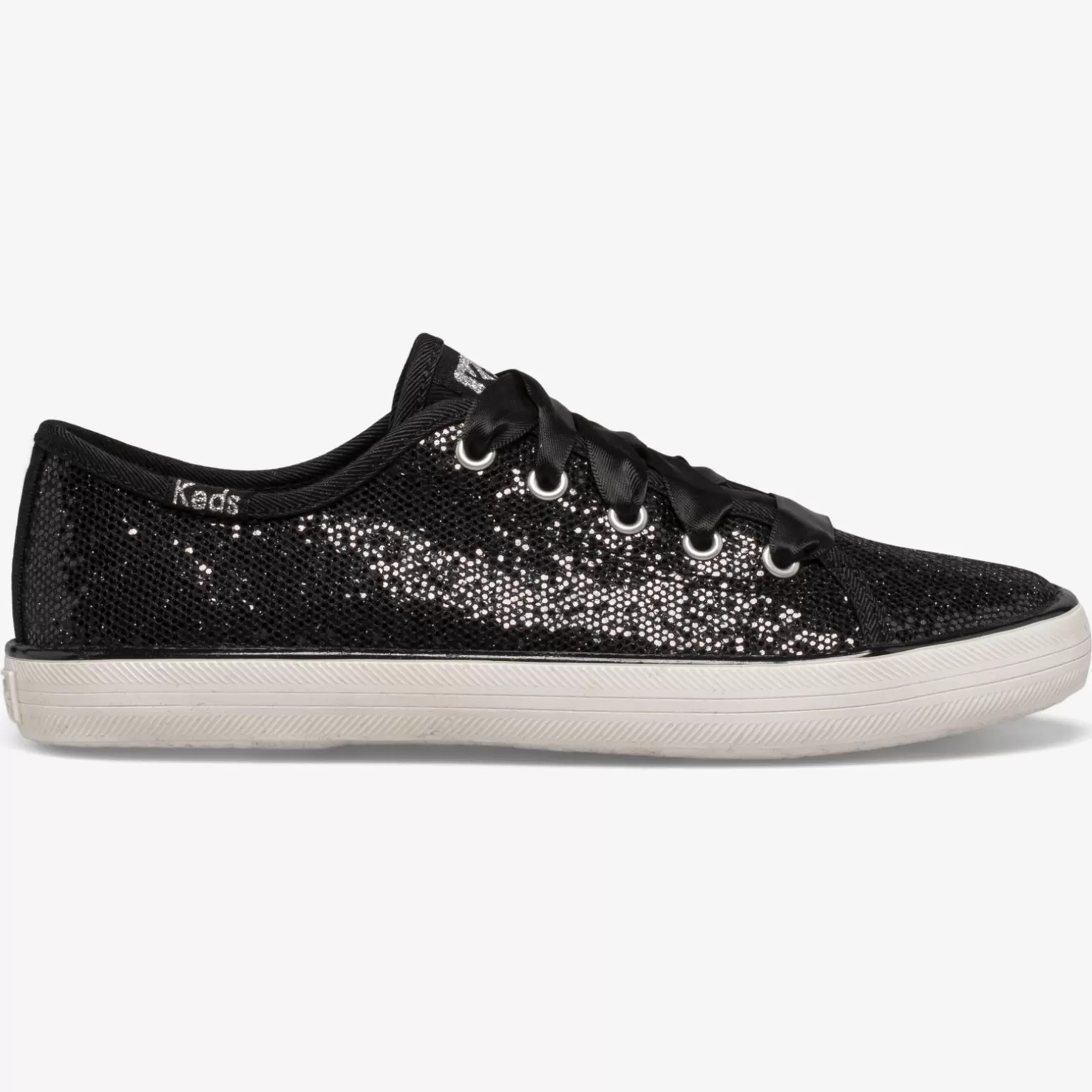 Keds Girls>Big Kid's Kickstart Celebrations Sneaker Black Sparkle