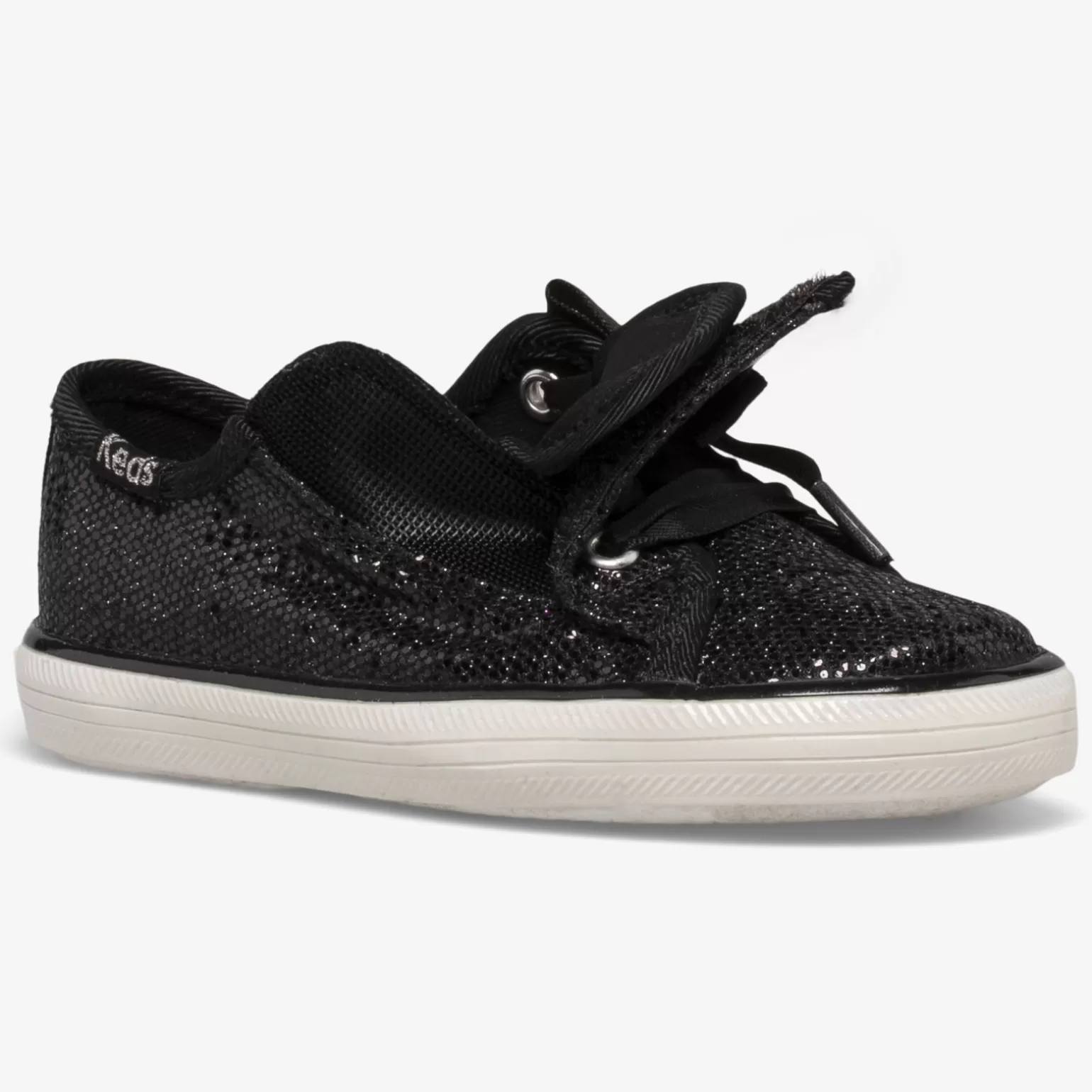 Keds Girls>Big Kid's Kickstart Jr Celebrations Sneaker Black Sparkle