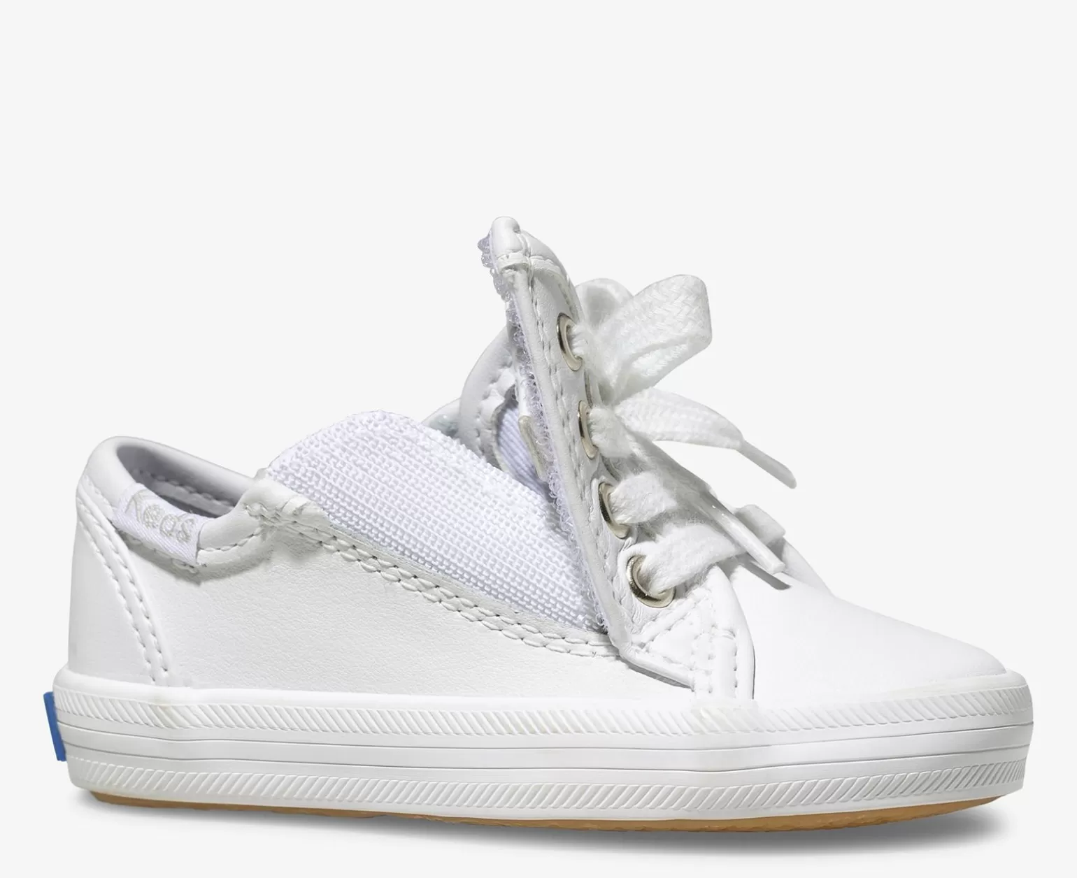 Keds Girls>Big Kid's Kickstart Jr. Leather Sneaker White Leather