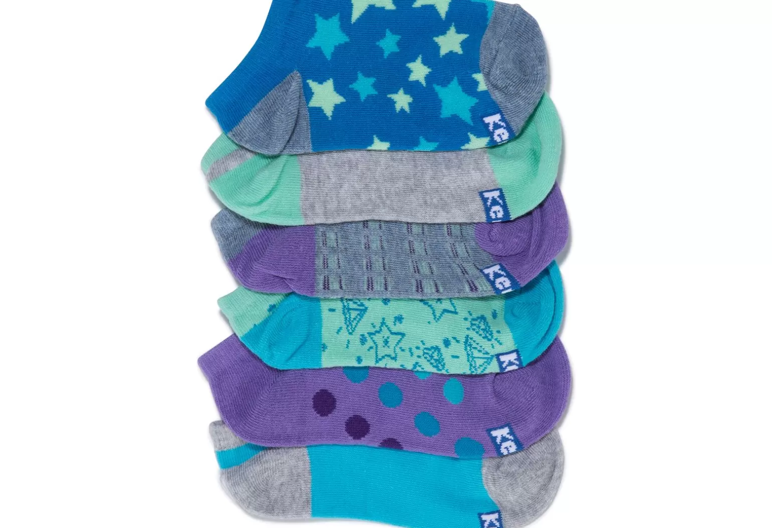 Keds Socks>Big Kid's Kids Ankle Socks Brilliant Blue Asst