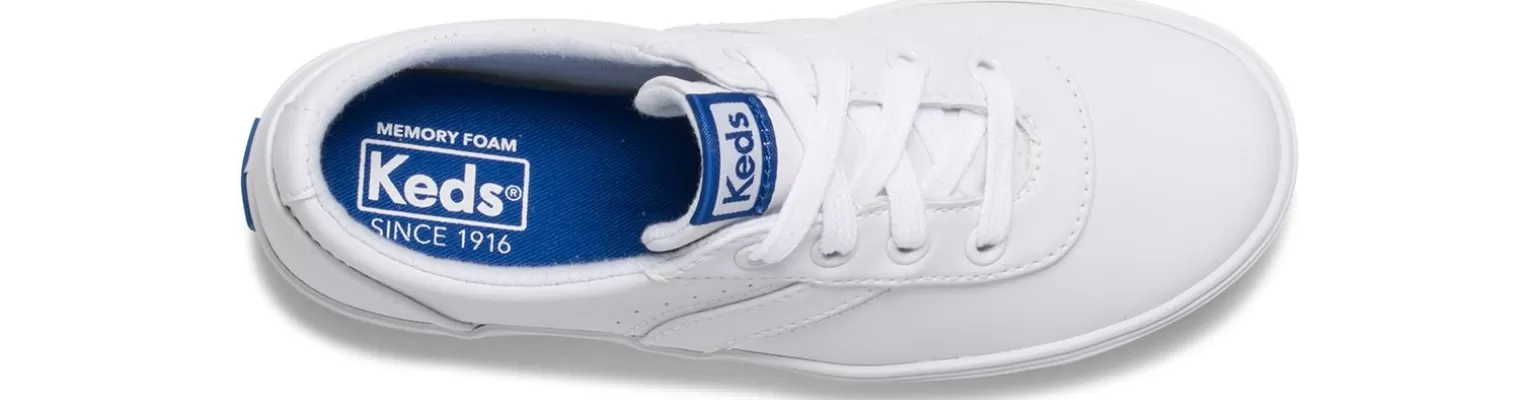 Keds Girls>Big Kid's Riley Sneaker White