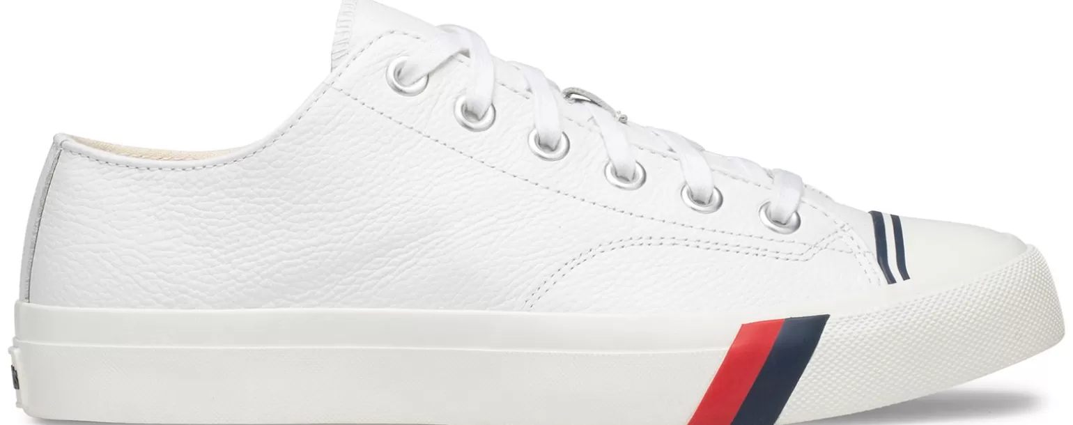 Keds Pro-Keds Adult>Unisex Royal Lo Classic Leather Sneaker White