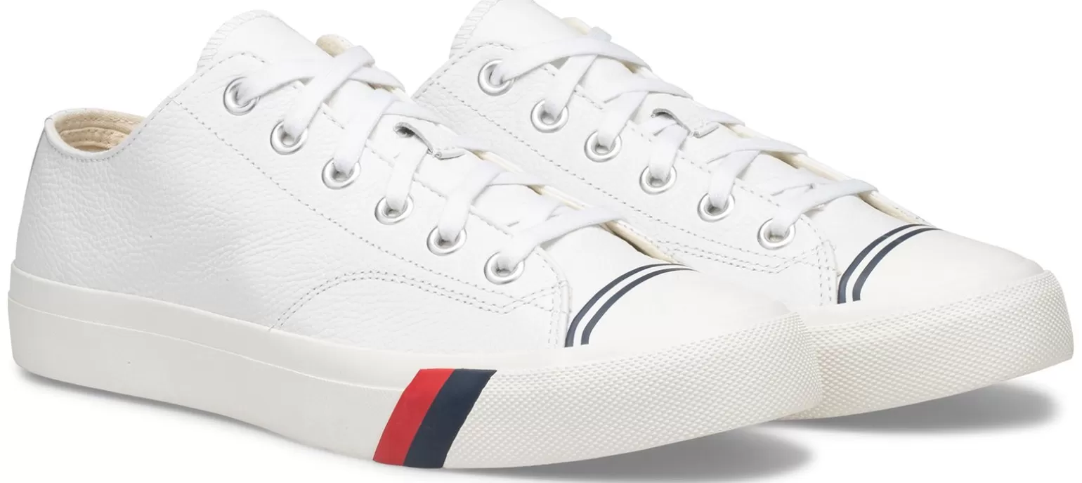 Keds Pro-Keds Adult>Unisex Royal Lo Classic Leather Sneaker White