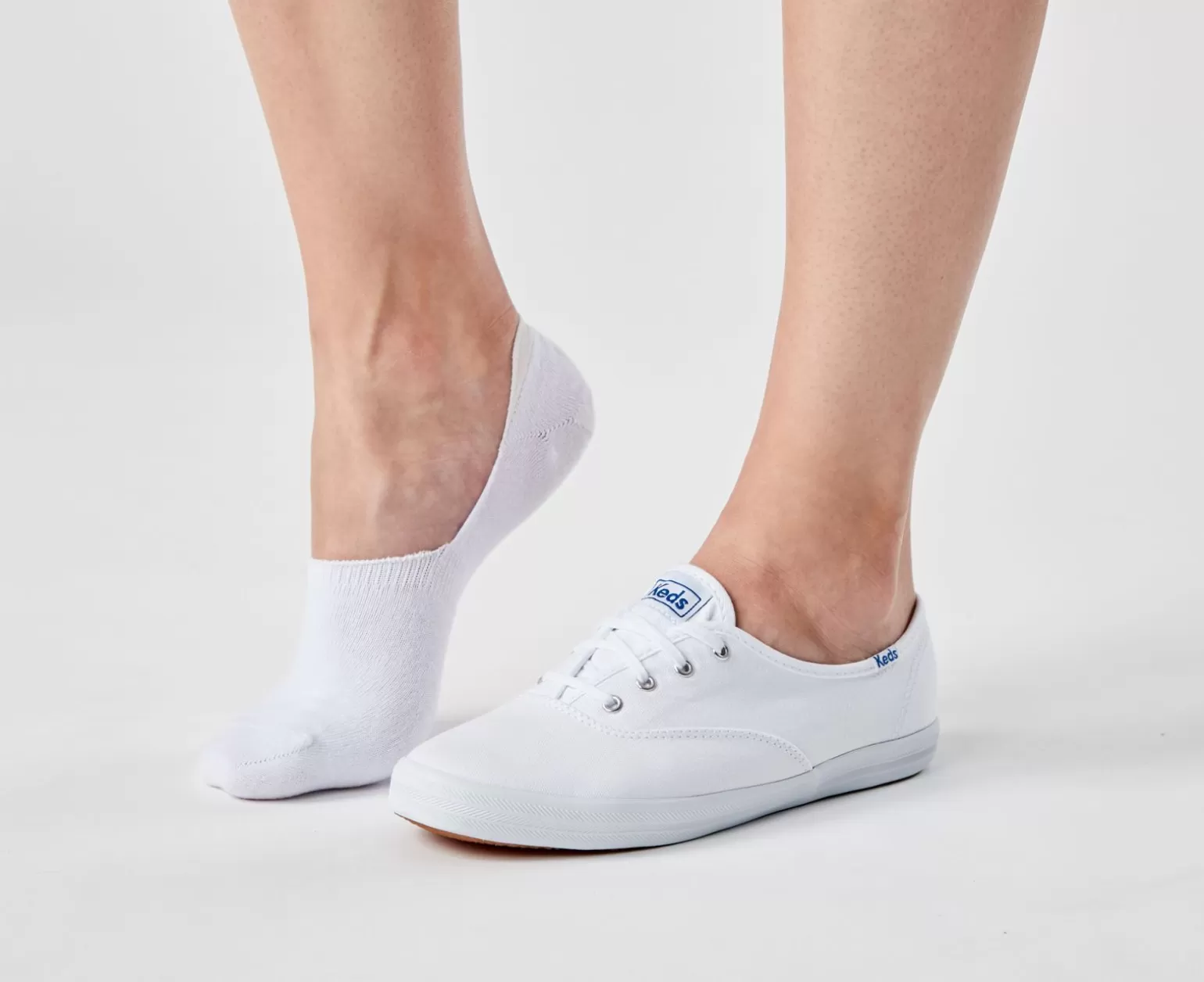 Keds Socks>Women's 6 Pk Classic Sneaker Liner Socks White