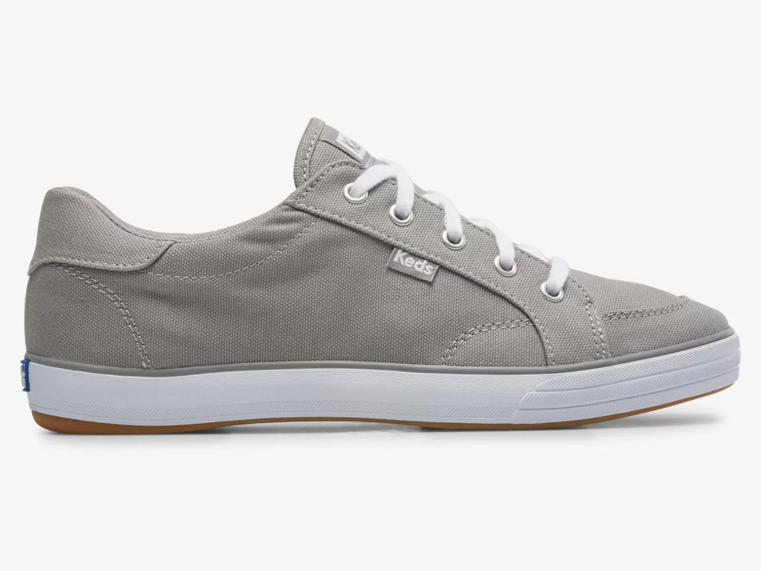 Keds Lace Ups>Women's Center Iii Canvas Sneaker Grey