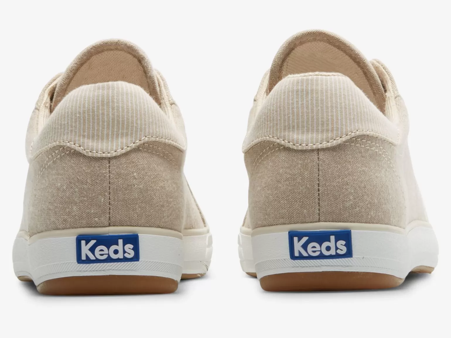 Keds Lace Ups>Women's Center Iii Chambray Sneaker Tan