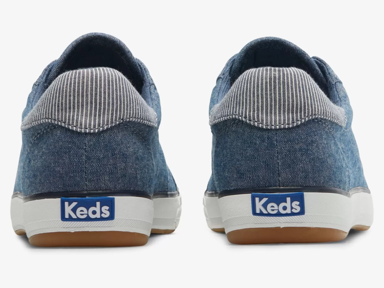 Keds Lace Ups>Women's Center Iii Chambray Sneaker Navy