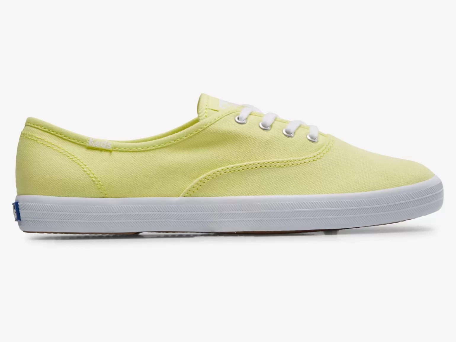 Keds Lace Ups>Women's Champion Canvas Seasonal Washable Sneaker Sunny Lime