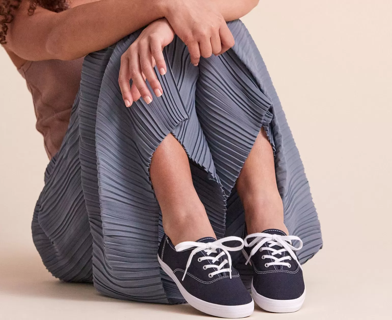 Keds Lace Ups>Women's Champion Feat. Organic Cotton Sneaker Deep Navy