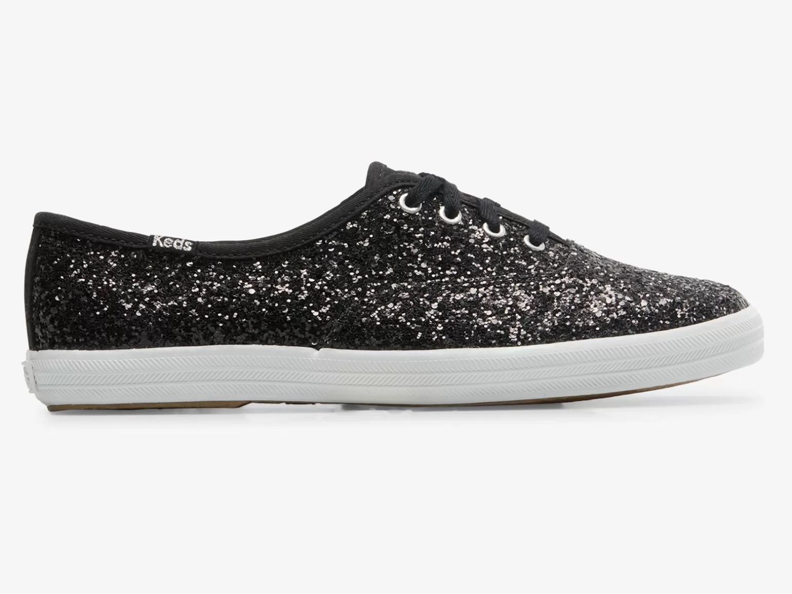 Keds Lace Ups>Women's Champion Glitter Celebration Sneaker Black