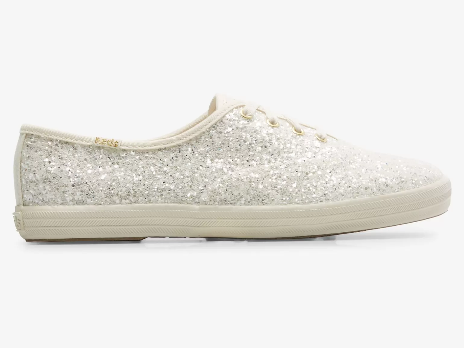 Keds Lace Ups>Women's Champion Glitter Celebration Sneaker Cream