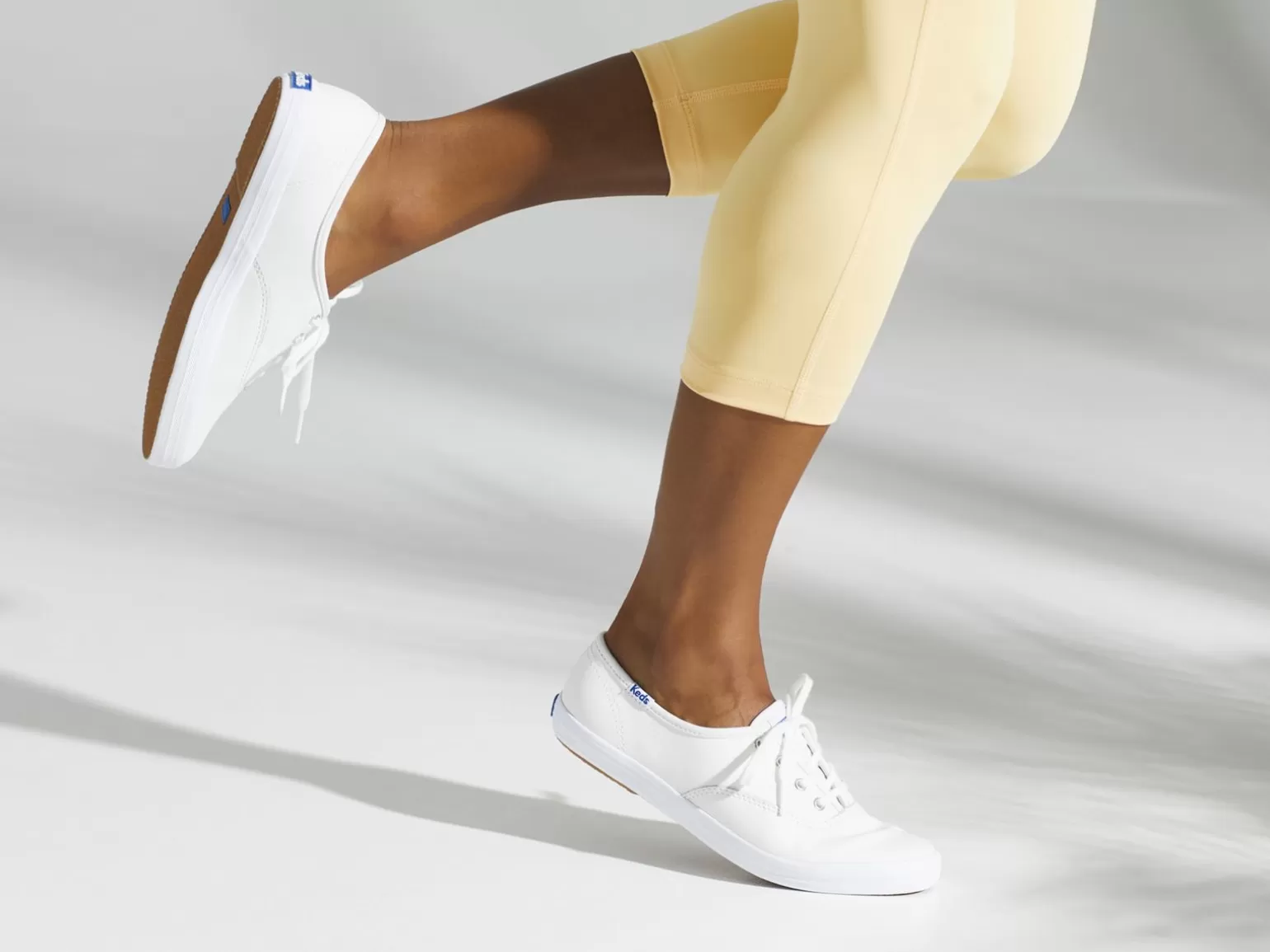 Keds Leather>Women's Champion Originals Leather Sneaker White