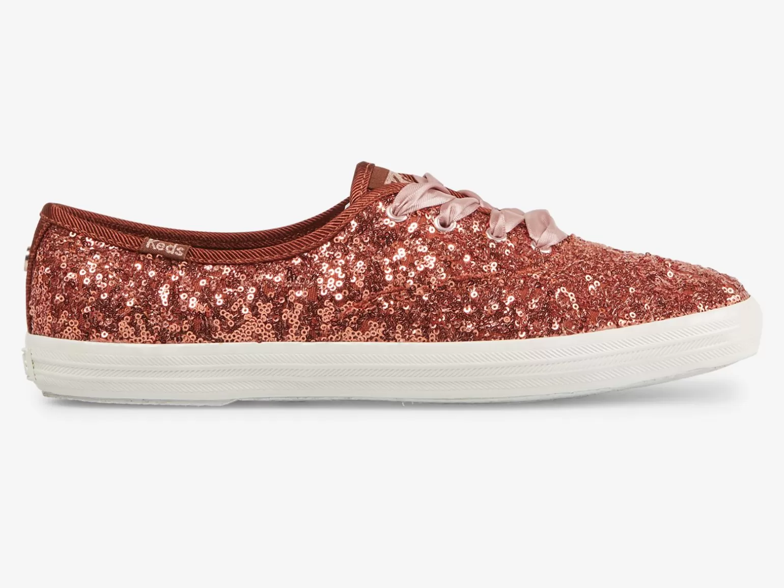 Keds Lace Ups>Women's Champion Sequins Celebration Sneaker Burnt Sienna