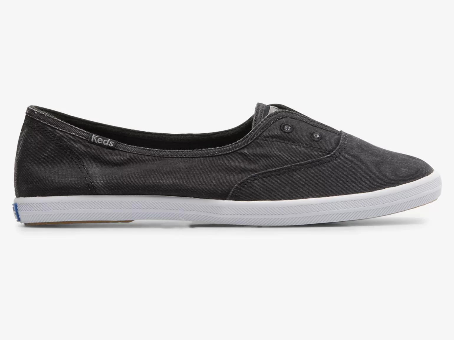 Keds Slip Ons>Women's Chillax Mini Twill Slip On Sneaker Black