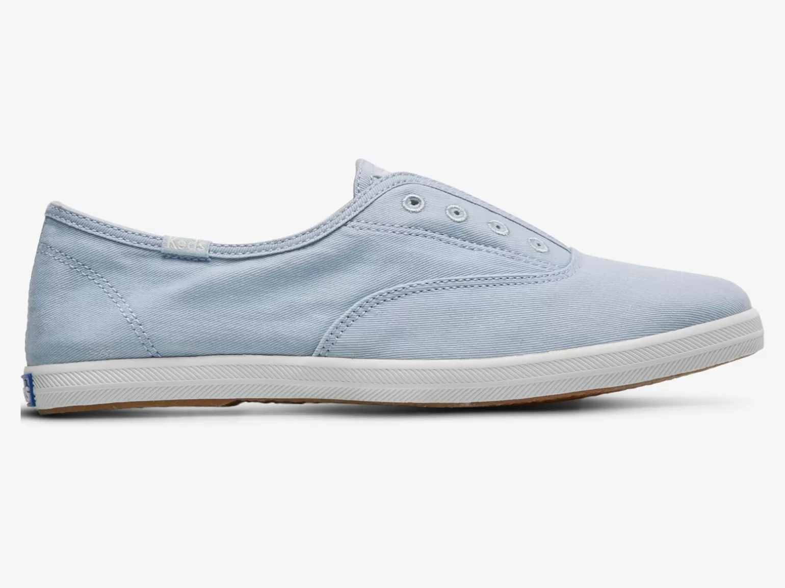 Keds Slip Ons>Women's Chillax Washable Twill Slip On Sneaker Light Blue