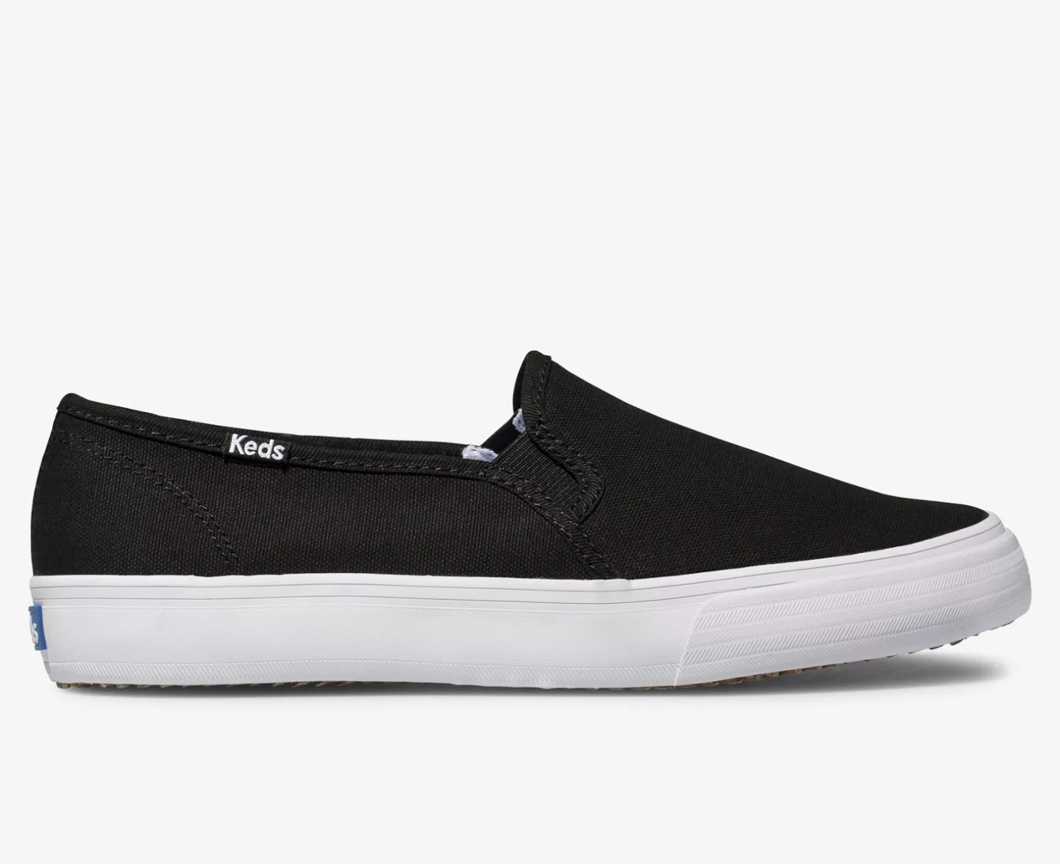 Keds Slip Ons>Women's Double Decker Canvas Slip On Sneaker Black