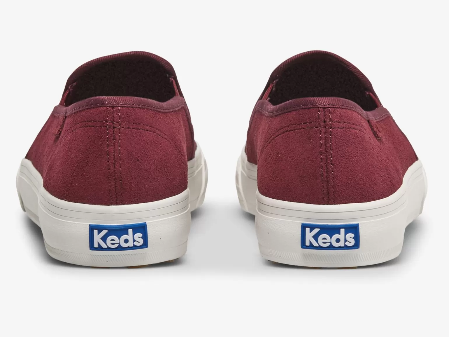 Keds Slip Ons>Women's Double Decker Emboss Suede Slip On Sneaker Fig