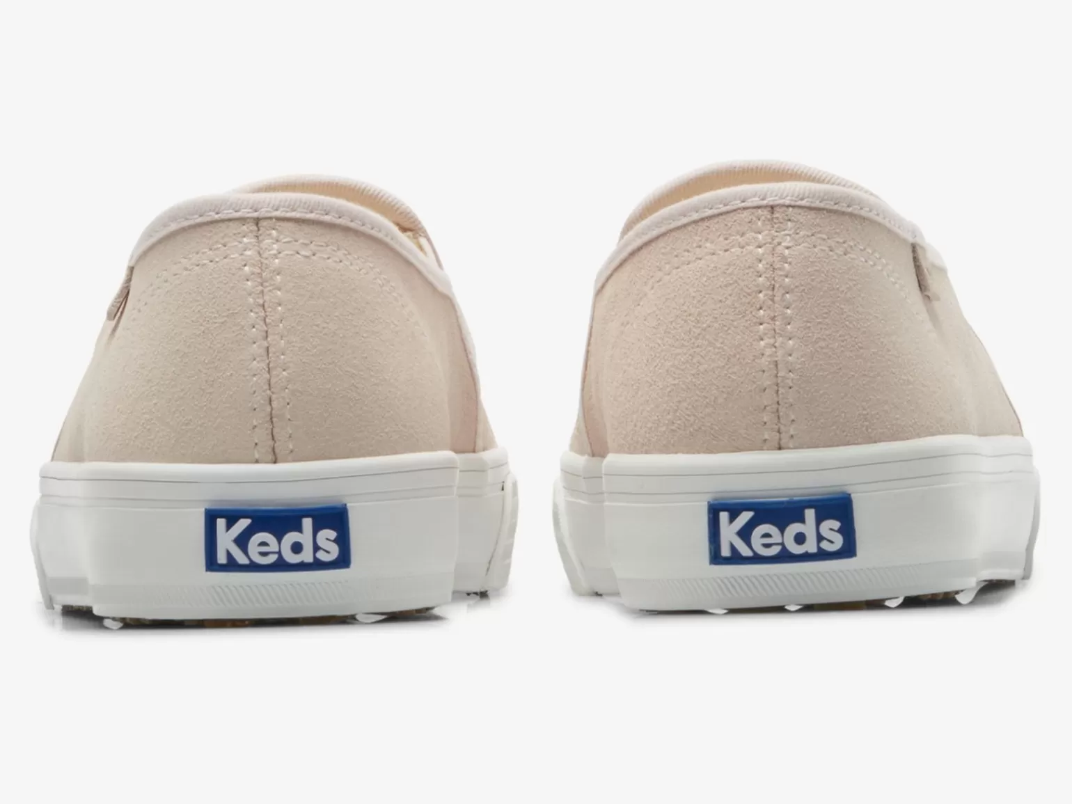 Keds Slip Ons>Women's Double Decker Perf Suede Slip On Sneaker Light Pink