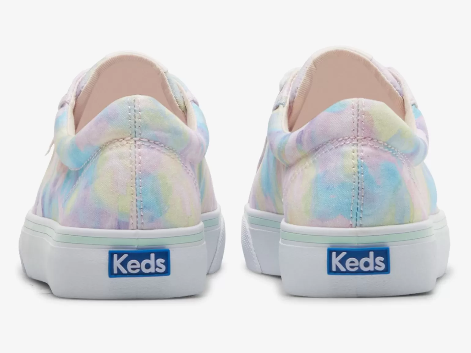 Keds Lace Ups>Women's Jump Kick Canvas Abstract Floral Print Sneaker Pink