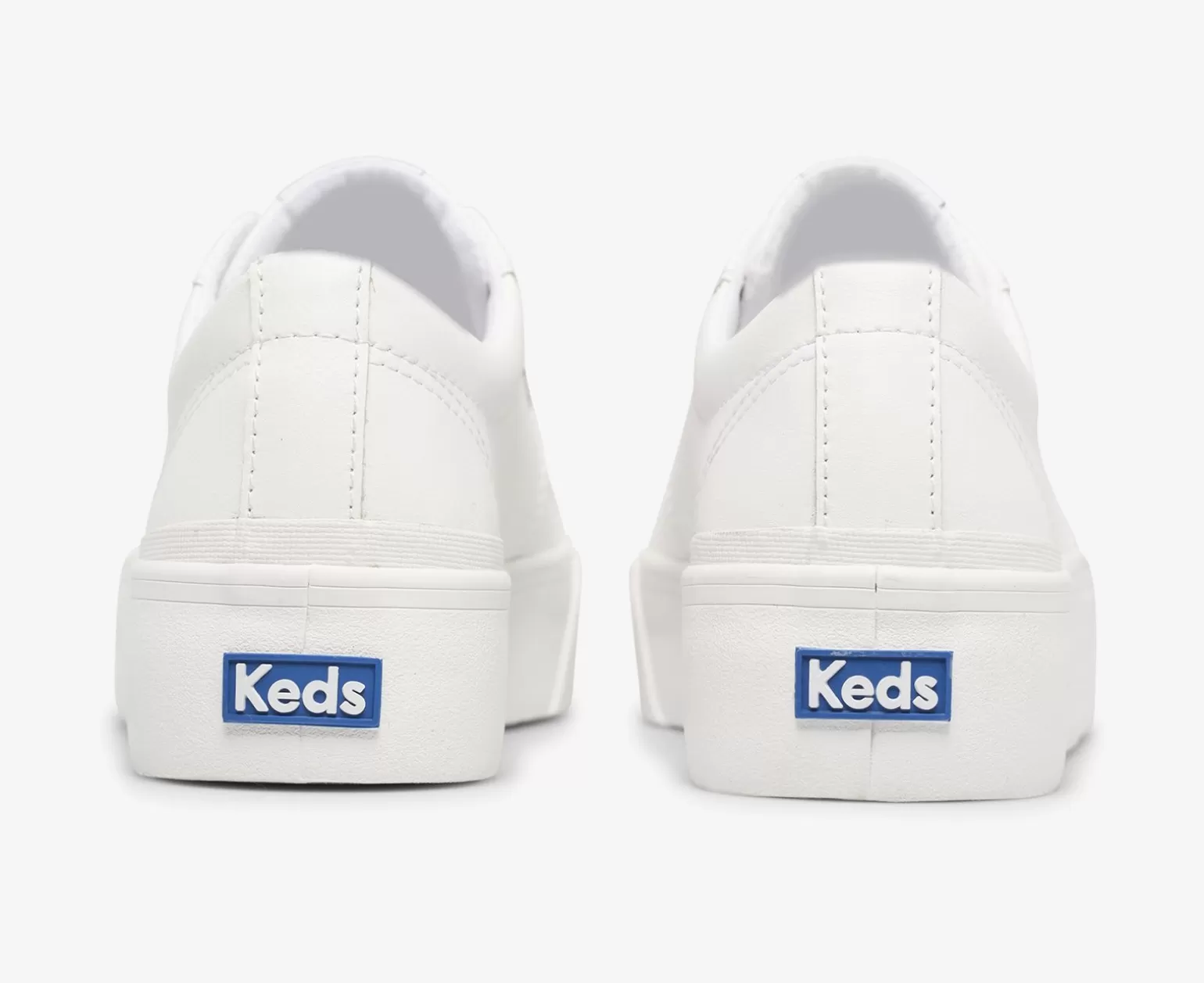 Keds Platforms>Women's Jump Kick Duo Leather Sneaker White