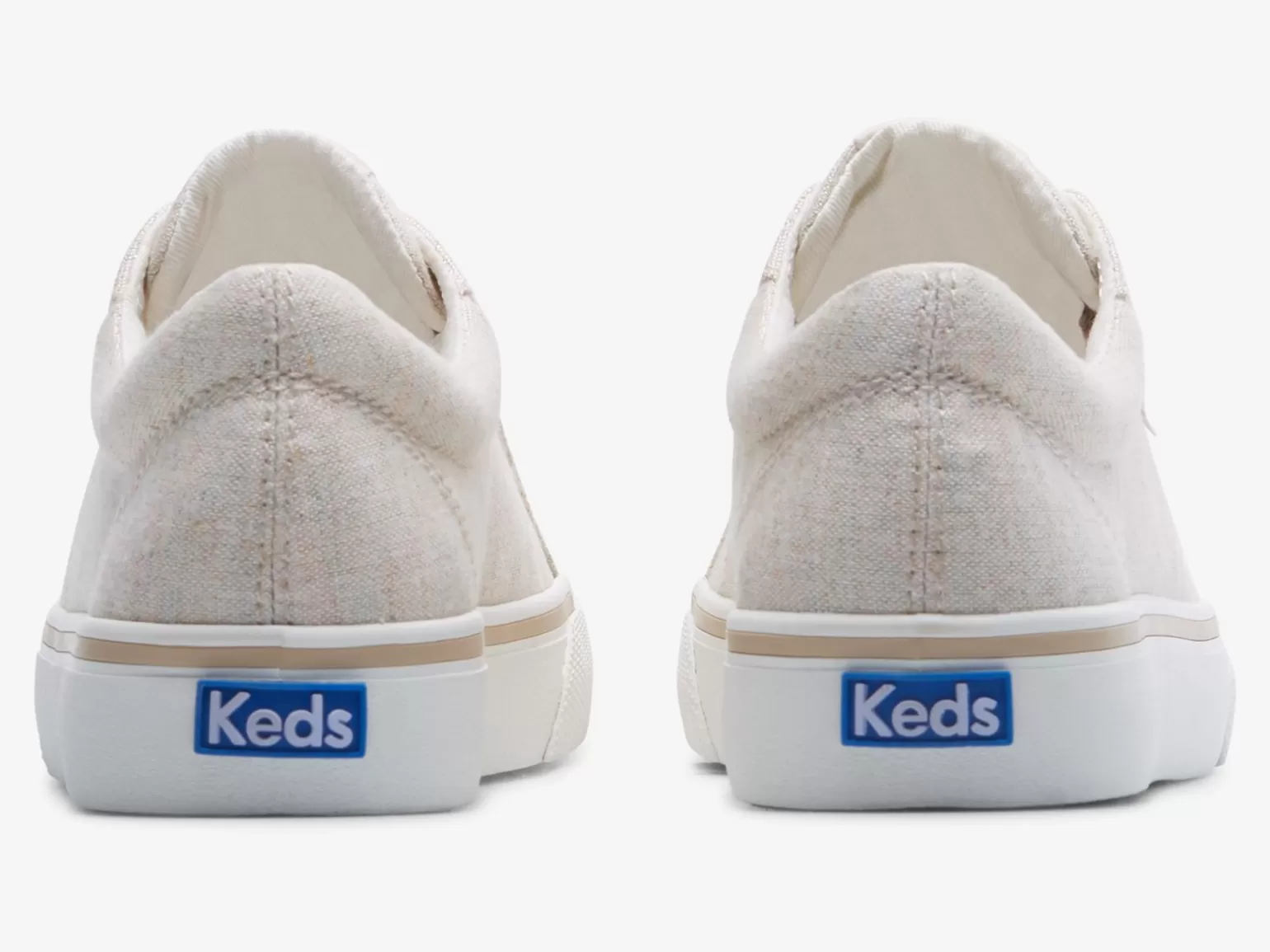 Keds Lace Ups>Women's Jump Kick Linen Fleck Sneaker Oatmeal