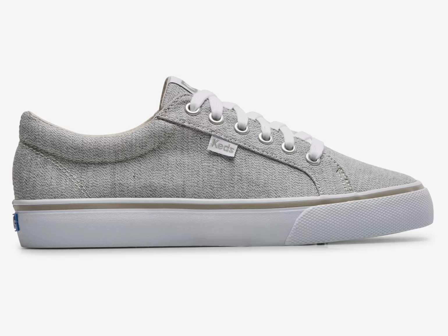 Keds Lace Ups>Women's Jump Kick Textile Linear Static Sneaker Grey