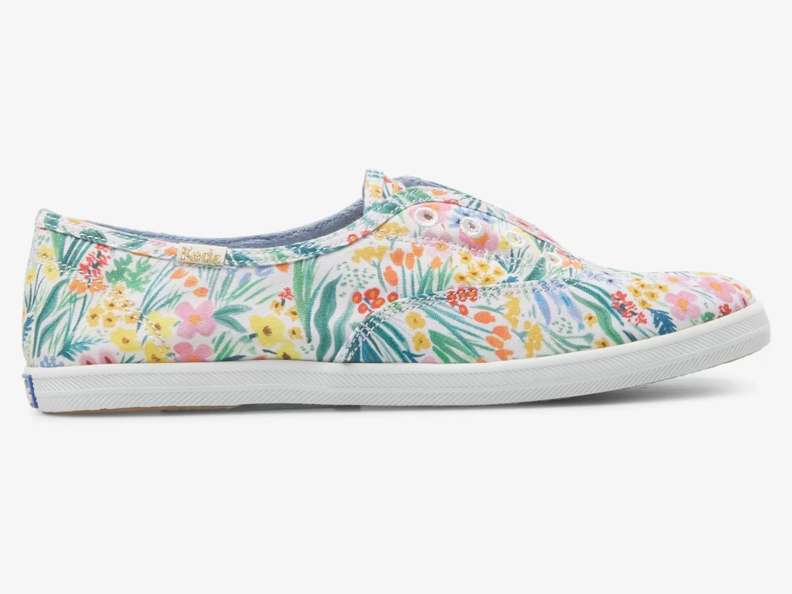 Keds Slip Ons>Women's X Rifle Paper Co. Chillax Lea Slip On Sneaker White Multi