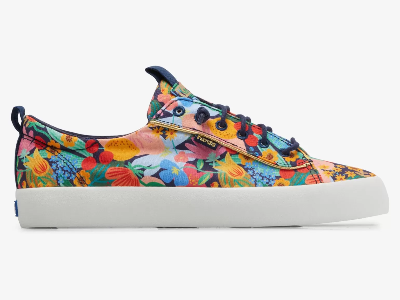 Keds Slip Ons>Women's X Rifle Paper Co. Kickback Sicily Navy Multi