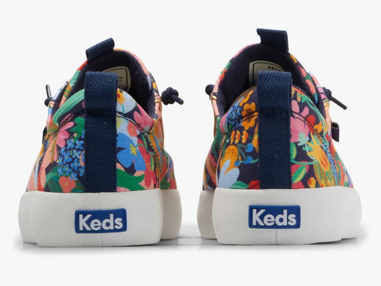 Keds Slip Ons>Women's X Rifle Paper Co. Kickback Sicily Navy Multi