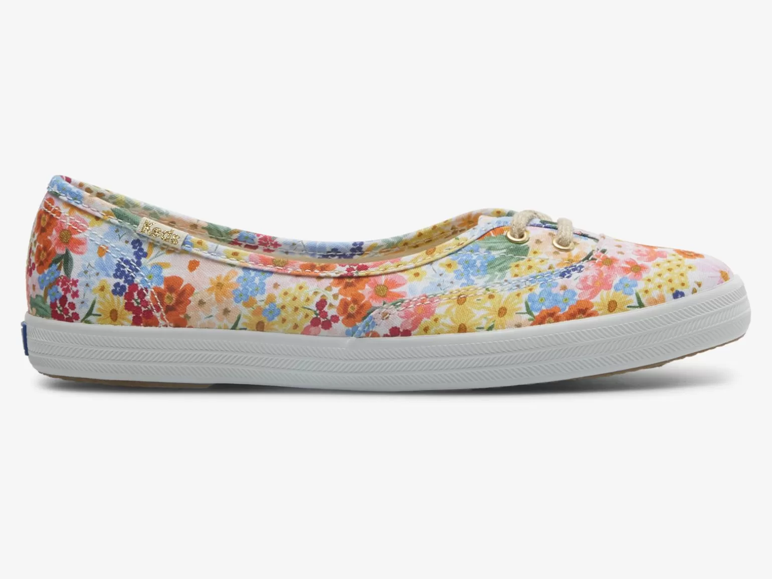 Keds Slip Ons>Women's X Rifle Paper Co. The Mini Margaux Slip On Sneaker White Multi