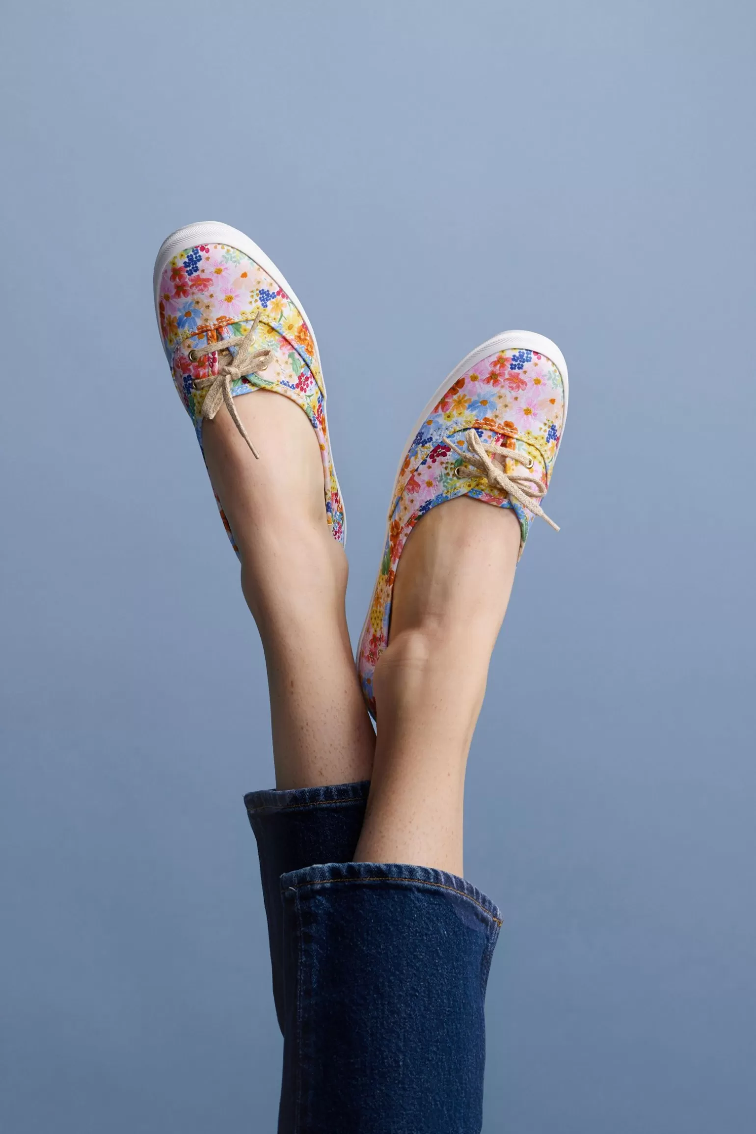 Keds Slip Ons>Women's X Rifle Paper Co. The Mini Margaux Slip On Sneaker White Multi