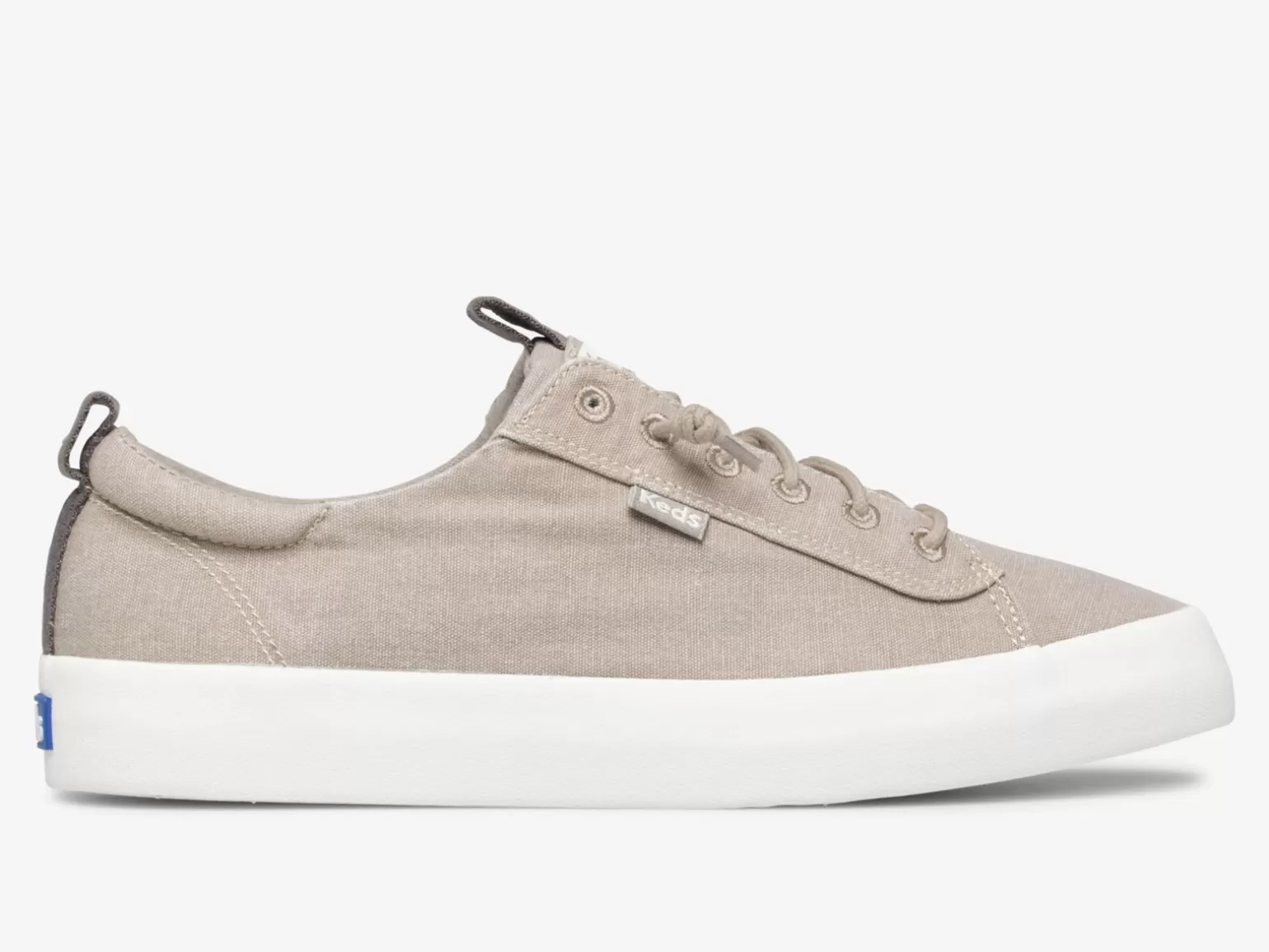 Keds Lace Ups>Women's Kickback Canvas Washable Sneaker Grey