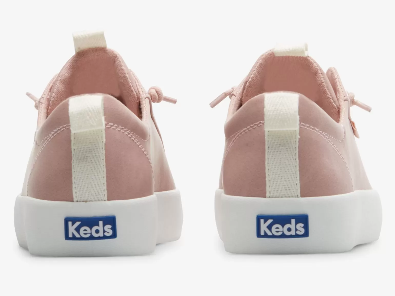 Keds Leather>Women's Kickback Faux Leather Slip On Sneaker Mauve