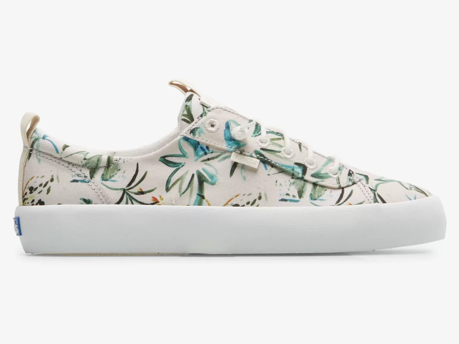 Keds Slip Ons>Women's Kickback Island Print Sneaker Beige Multi