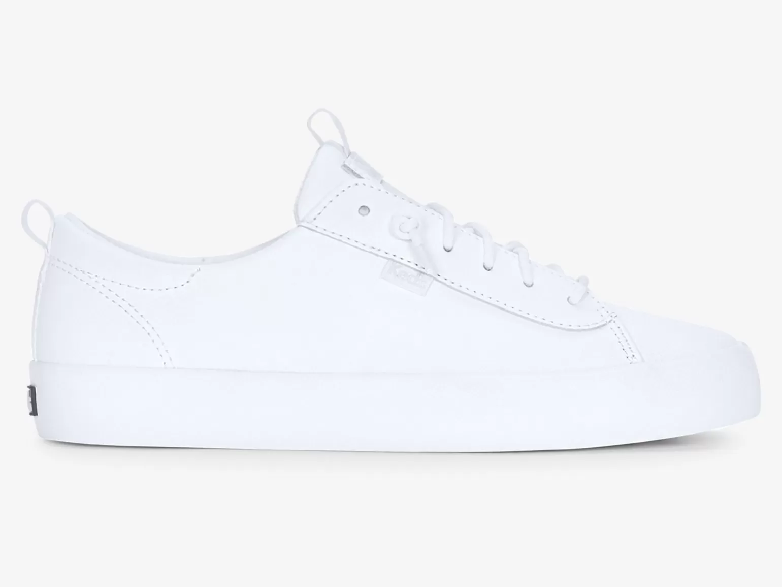 Keds Leather>Women's Kickback Leather Sneaker White