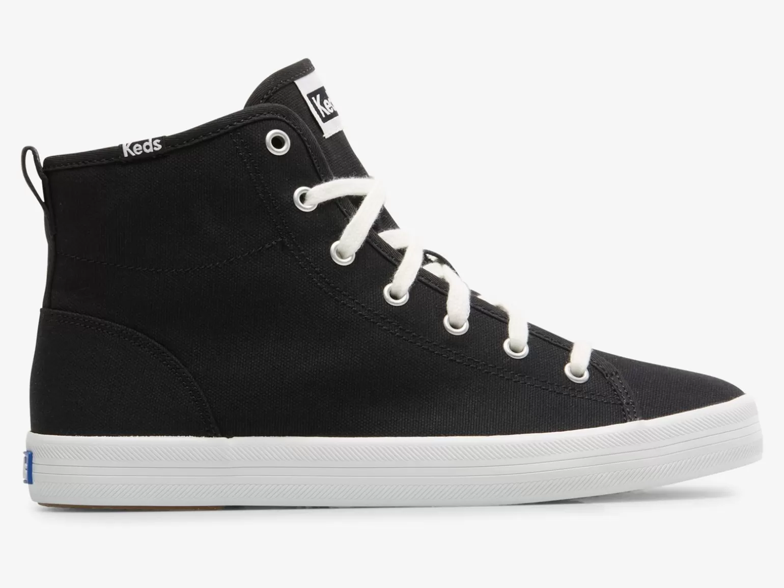 Keds Lace Ups>Women's Kickstart Hi Canvas Sneaker Black