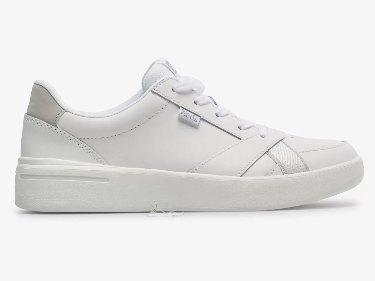 Keds Leather>Women's The Court Leather Sneaker White White