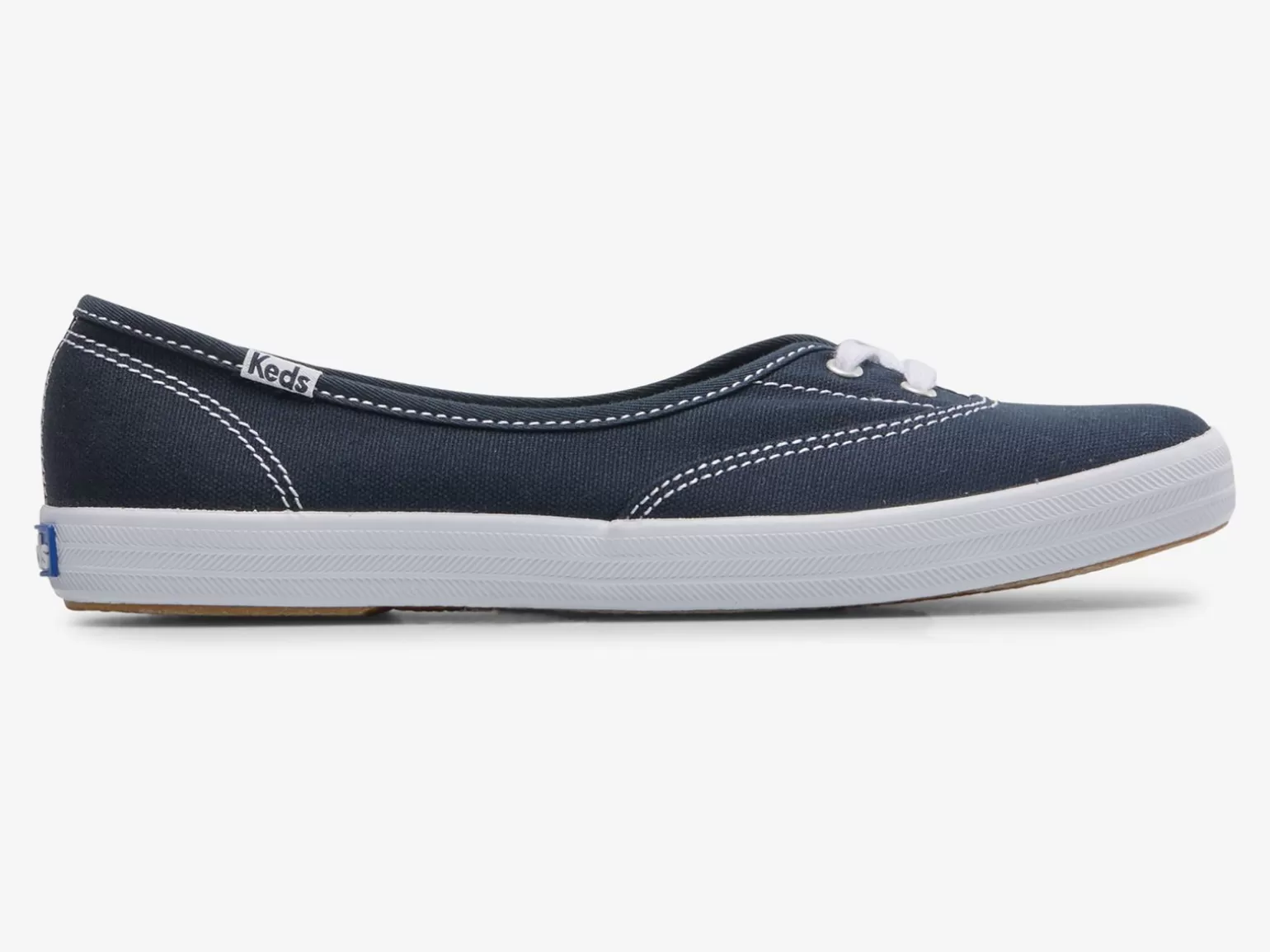 Keds Slip Ons>Women's The Mini Canvas Slip On Sneaker Navy