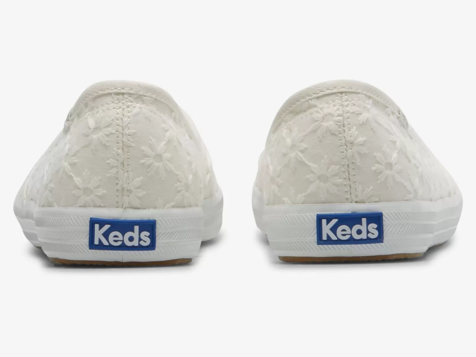 Keds Slip Ons>Women's The Mini Eyelet Slip On Sneaker White