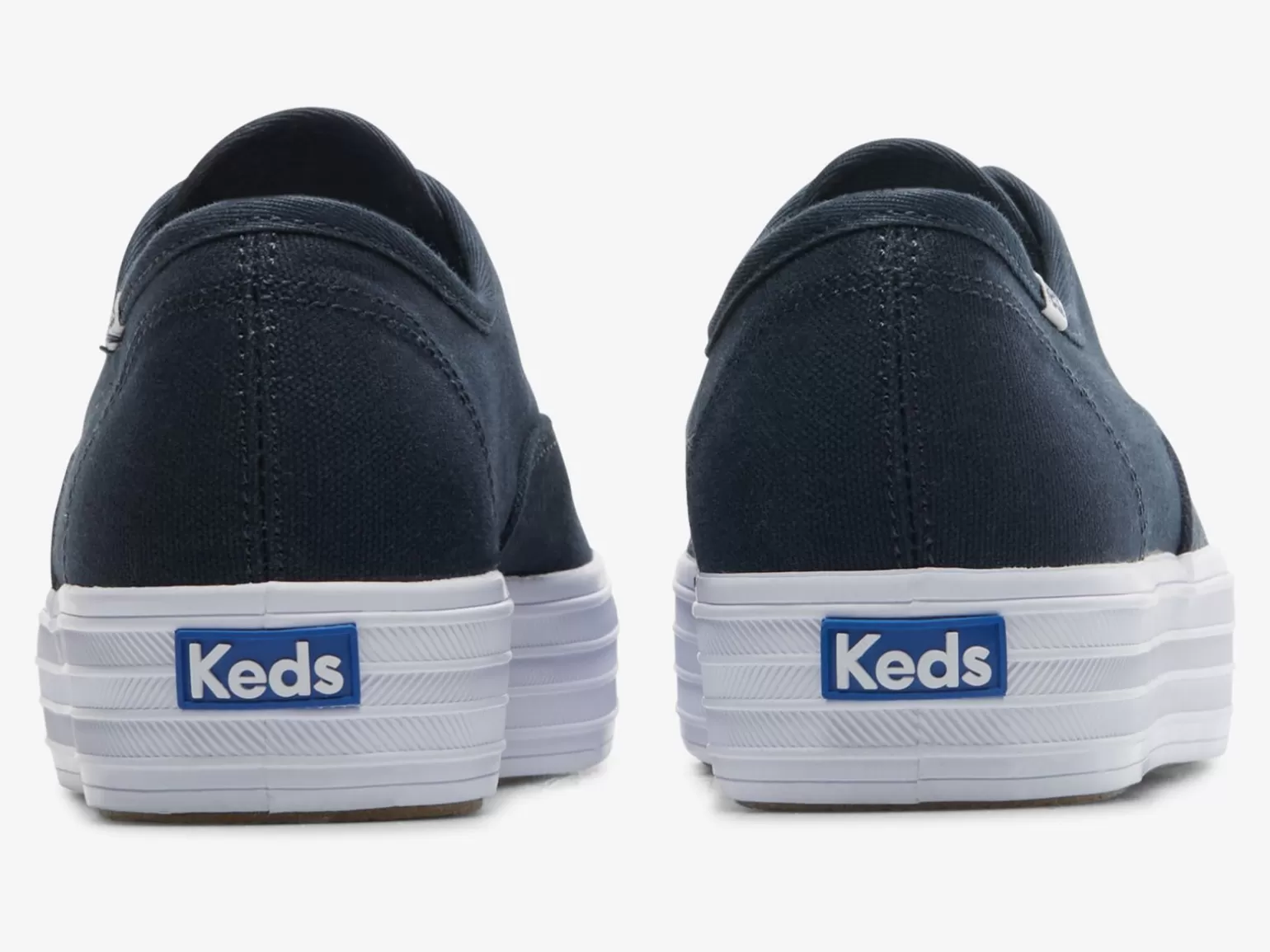 Keds Platforms>Women's The Platform Canvas Sneaker Navy