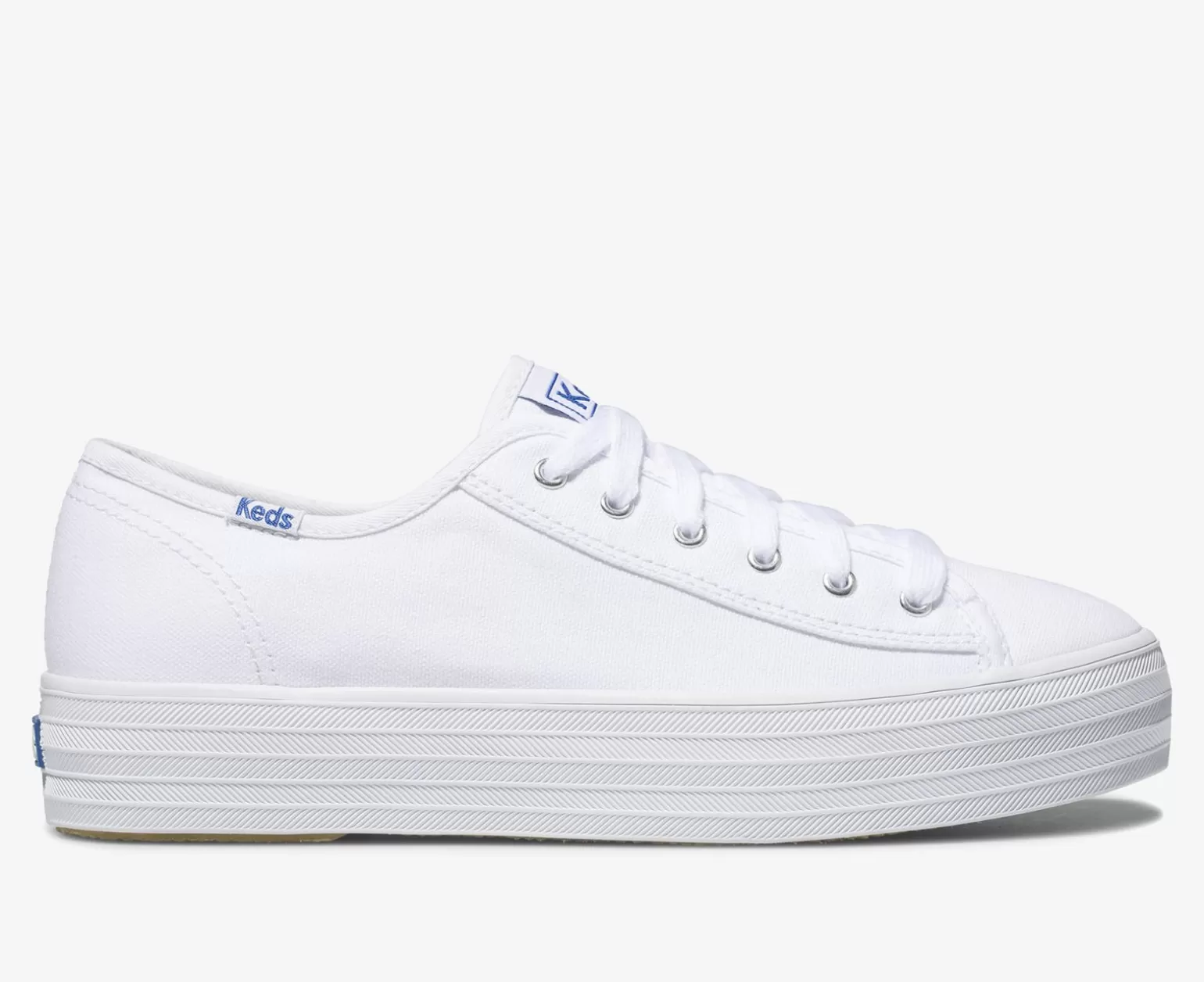 Keds Platforms>Women's Triple Kick White