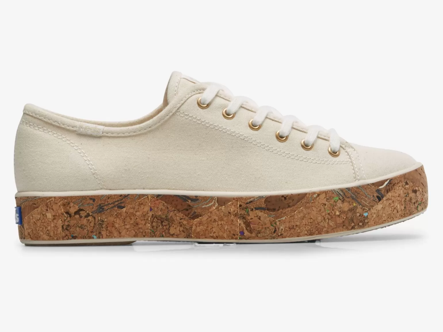 Keds Platforms>Women's Triple Kick Cork Foxing Sneaker Natural