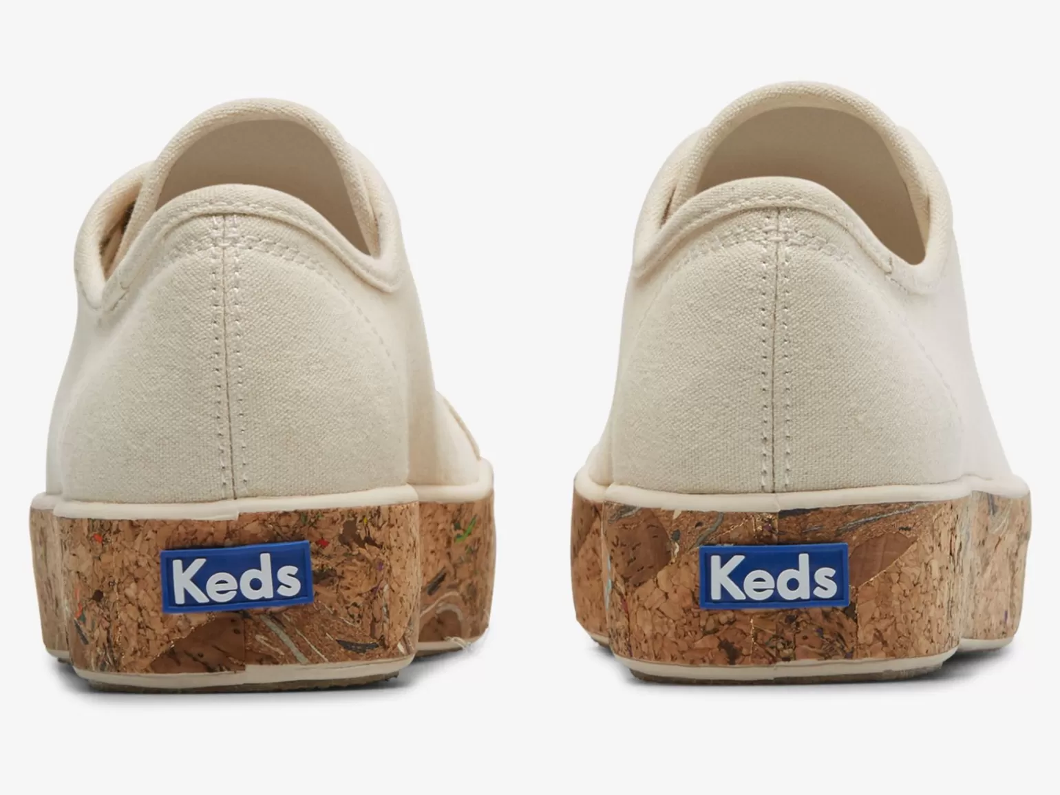 Keds Platforms>Women's Triple Kick Cork Foxing Sneaker Natural